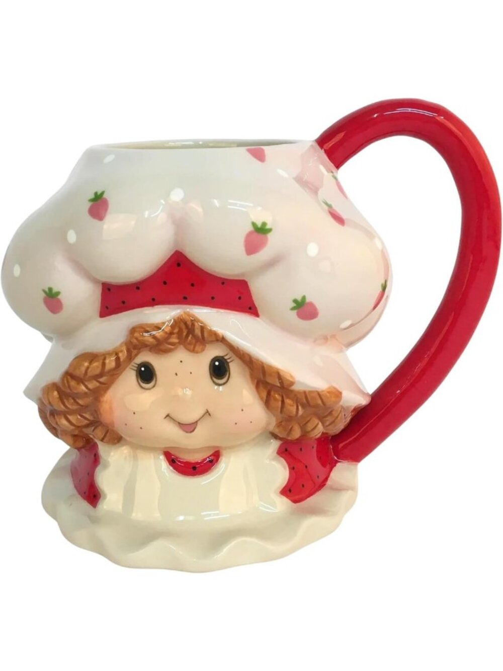 Cute Strawberry Shortcake Figural Mug - Adorable Ceramic Drinkware for